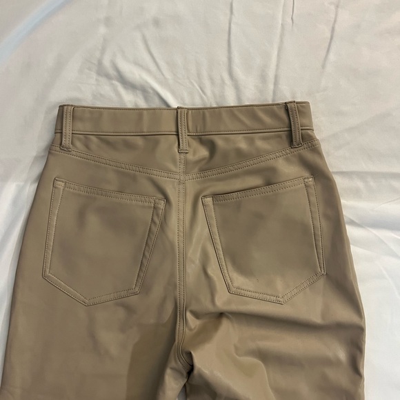 A&F Leather Pants 90s Straight Ultra High Rise Size 6 Short Length. - Picture 4 of 8